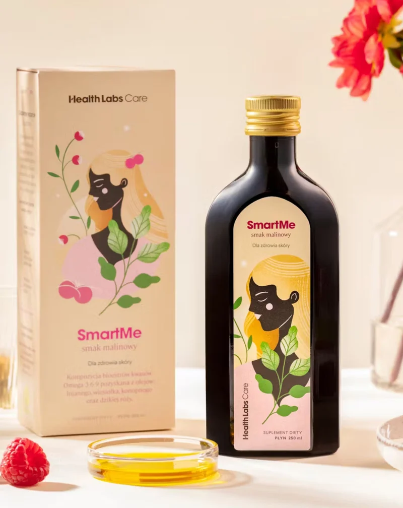 SmartMe Supplément alimentaire pour une meilleure condition de la peau saveur framboise Health Labs Care