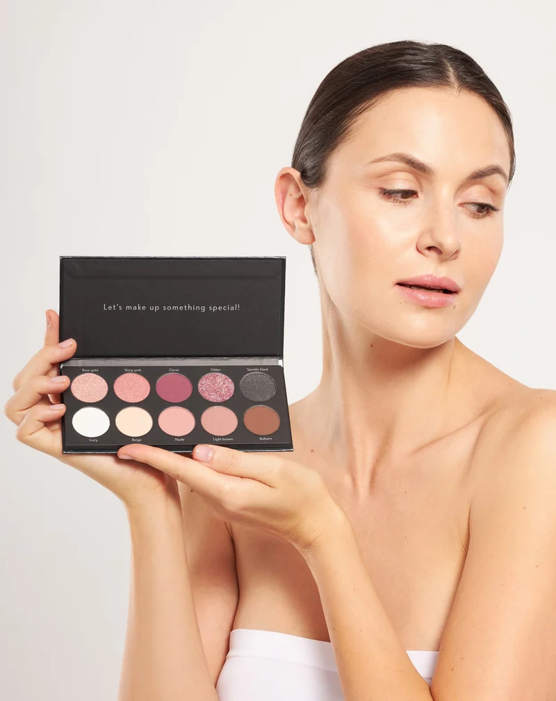 Palette Basic d'ombres à paupières longue durée et teintes classiques Nutridome