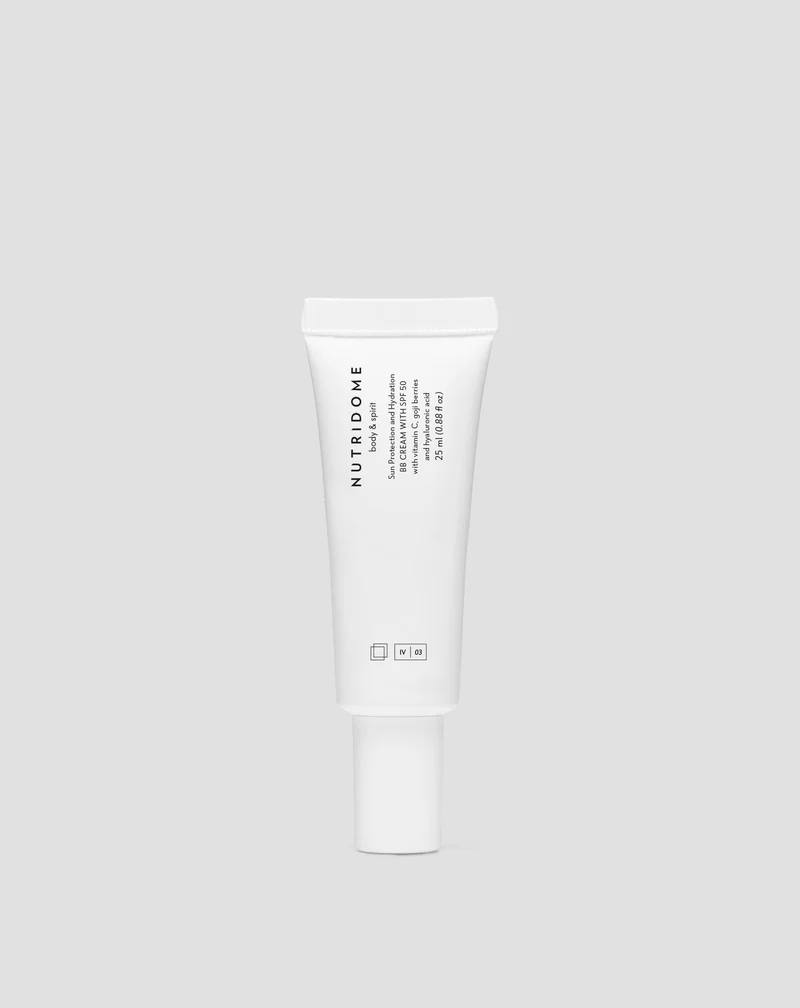 BB Crème hydratante Nutridome SPF 50 à l’acide hyaluronique et à la vitamine C pour le visage - Teinte 02 Vanilla