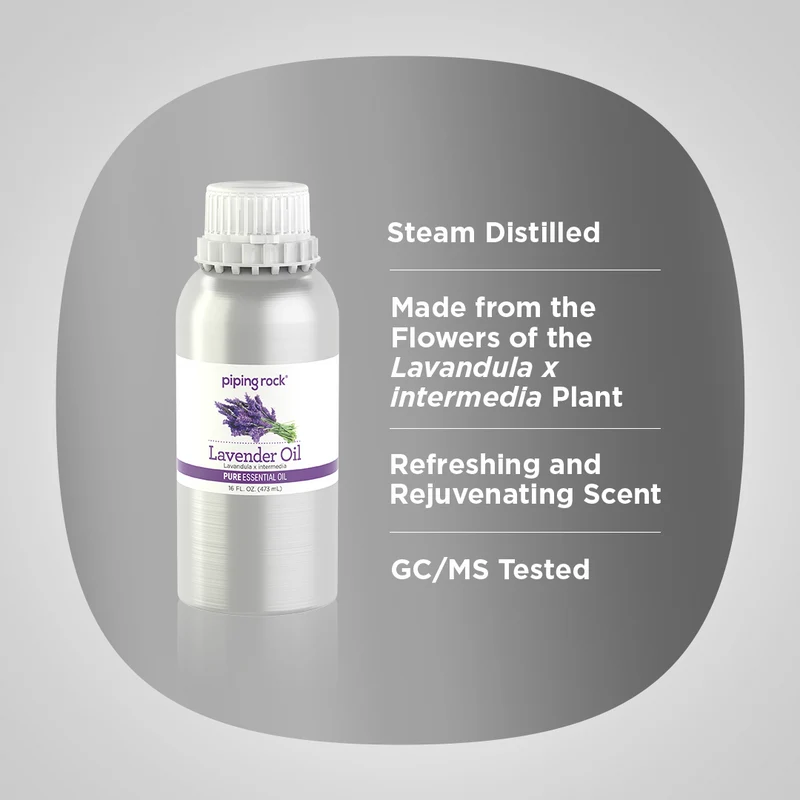 Lavender Pure Essential Oil (GC/MS Tested), 16 fl oz (473 mL) Canister