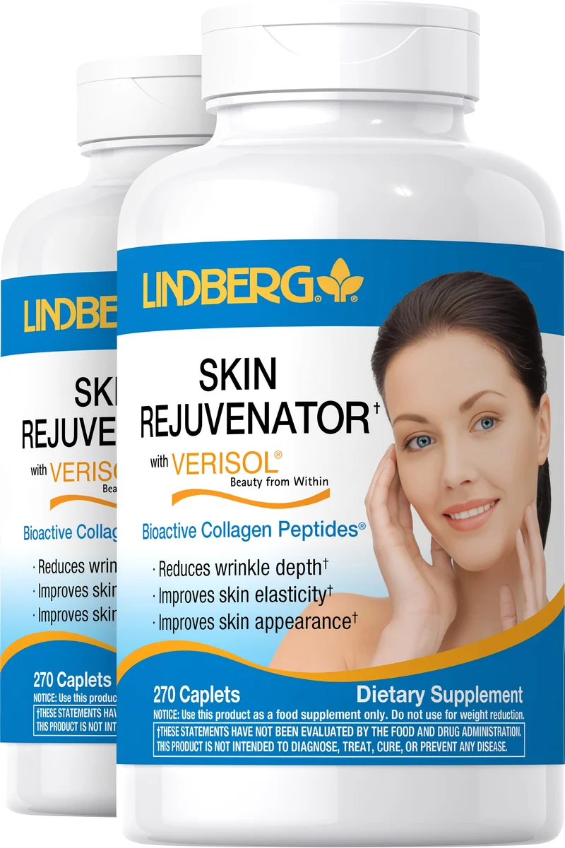 Skin Rejuvenator with Verisol Bioactive Collagen Peptides, 270 Caplets, 2 Bottles