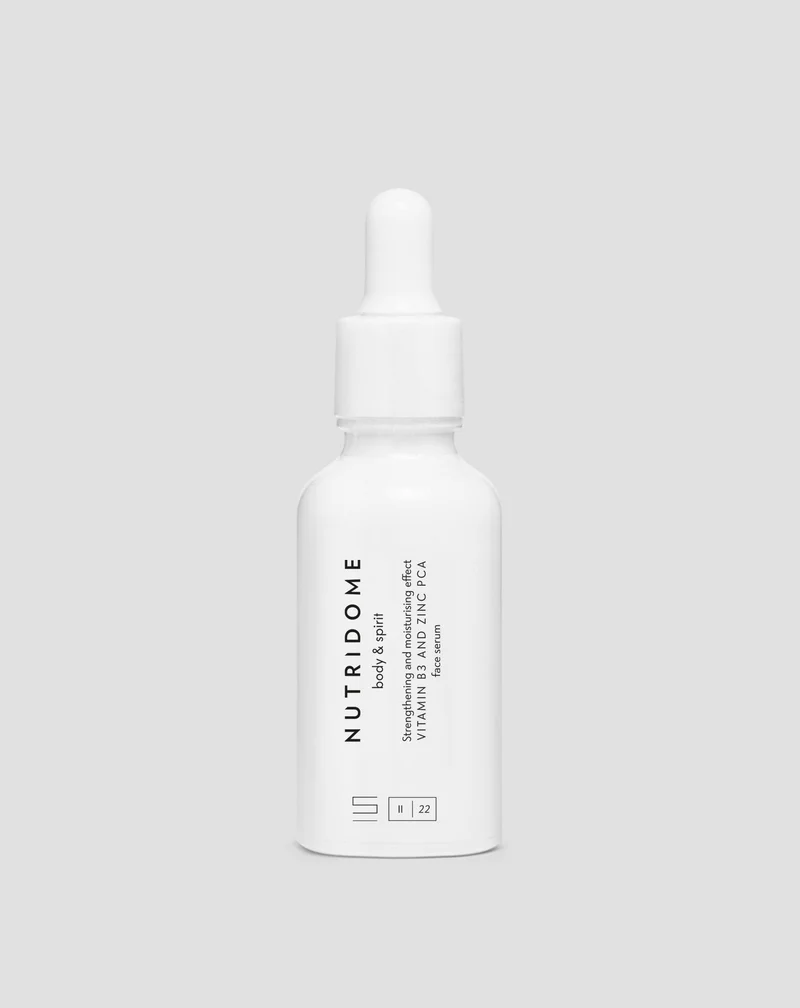 Sérum pour le visage Nutridome à la vitamine B3 10% et au zinc 1% PCA contre l'acné