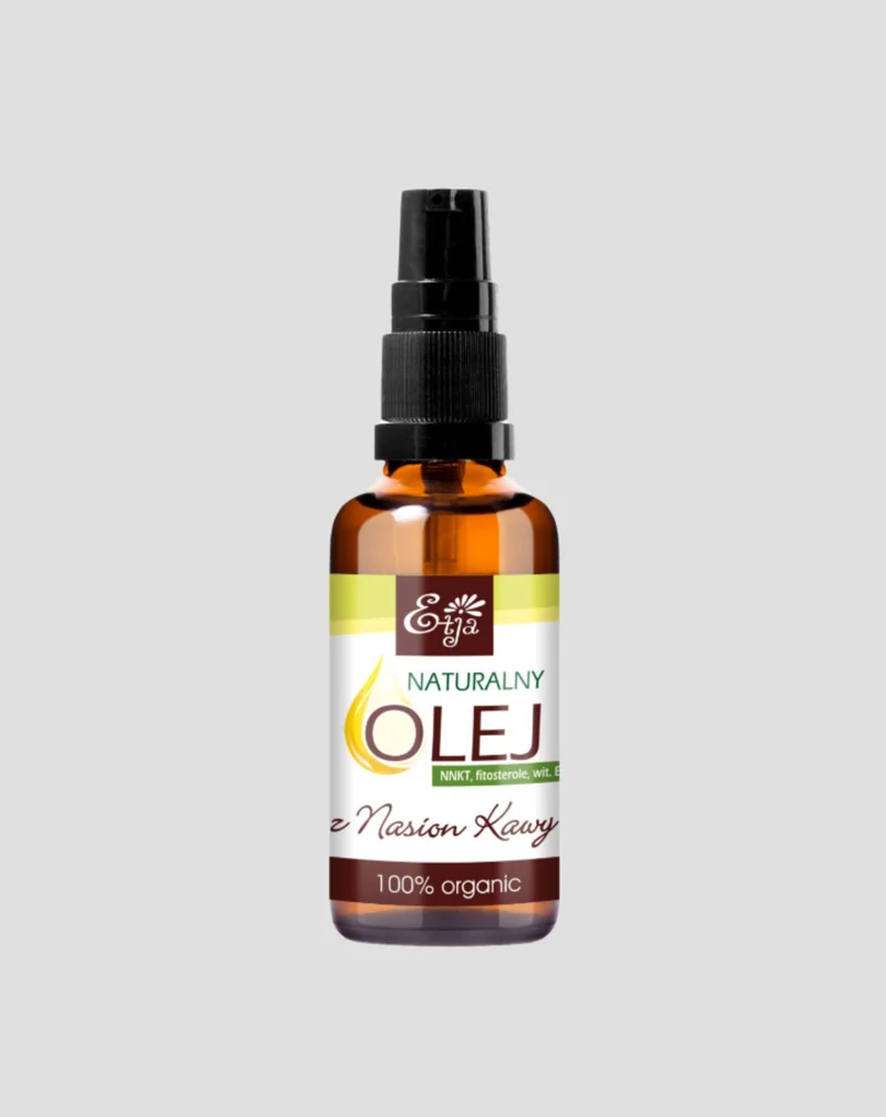 Huile naturelle de graines de café BIO pour les gonflements, les rides et la cellulite Etja