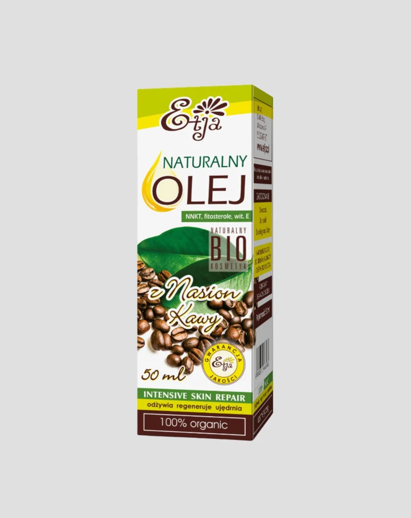 Huile naturelle de graines de café BIO pour les gonflements, les rides et la cellulite Etja