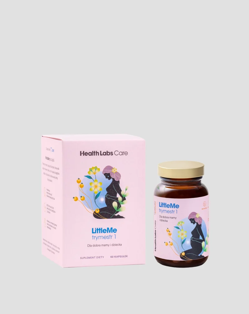 Supplément pour soutenir le développement normal de la grossesse LittleMe trimestre 1 Health Labs Care 60 gélules