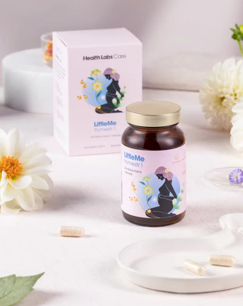 Supplément pour soutenir le développement normal de la grossesse LittleMe trimestre 1 Health Labs Care 60 gélules
