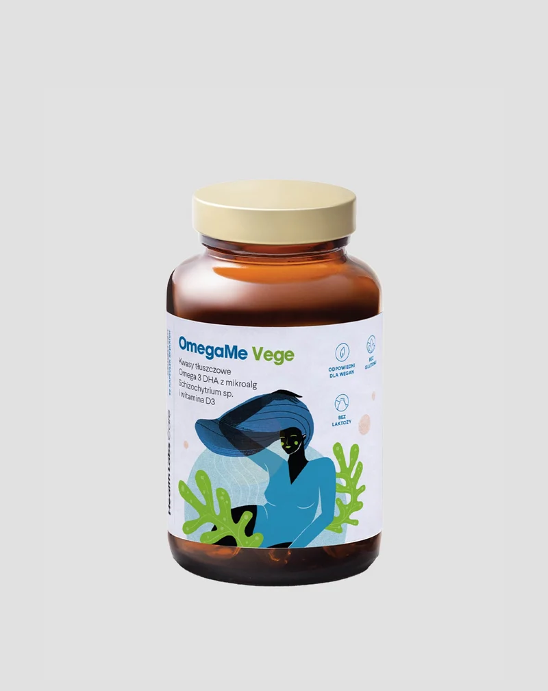 Supplément alimentaire à base d'acides gras oméga OmegaMe Vege Health Labs Care 60 gélules