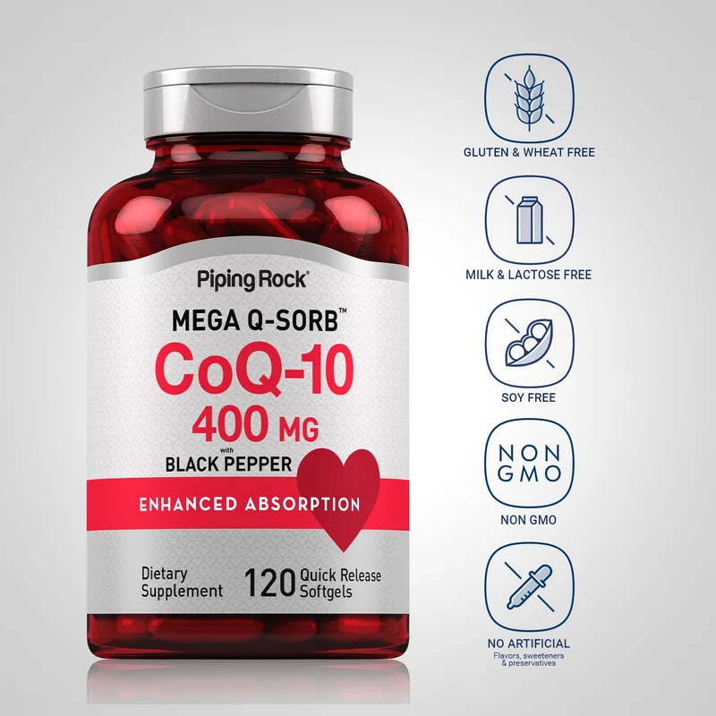 CoQ10, 400 mg, 120 Quick Release Softgels