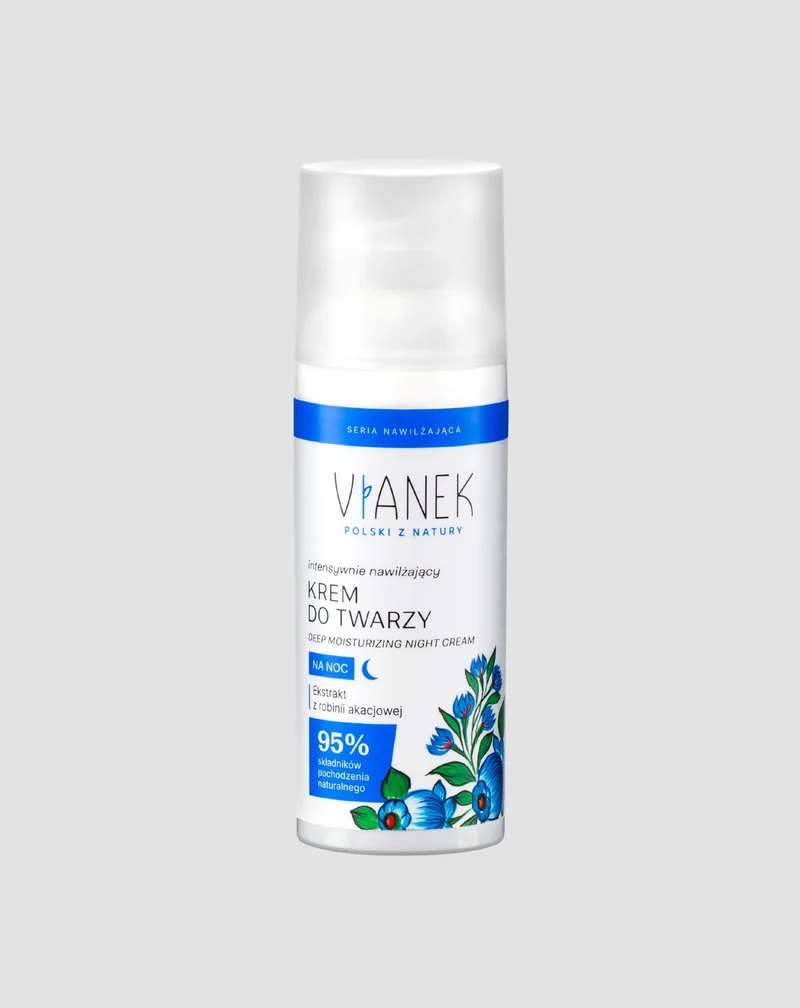 Crème hydratante intensive à l'acacia robinier pour les peaux en manque d'hydratation Vianek