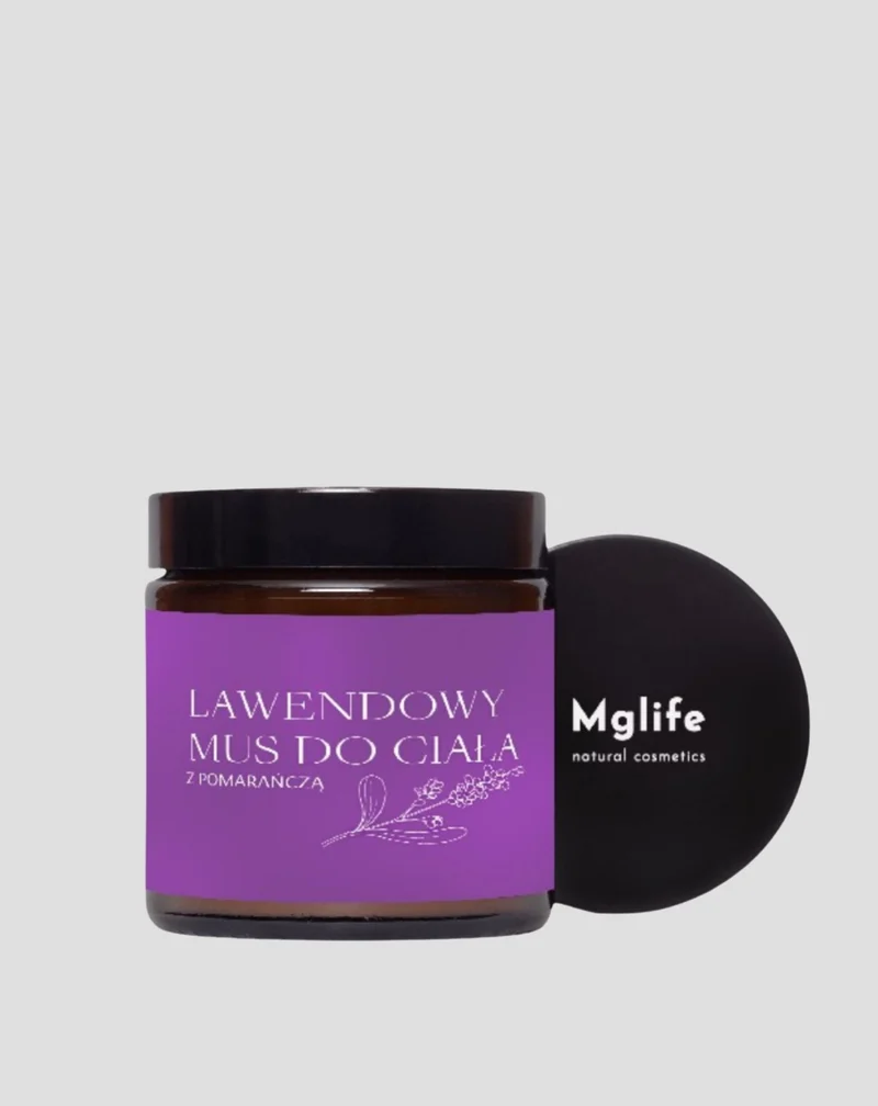 Mousse corporelle à la lavande pour les peaux irritées et sèches à l'huile de lavande Mglife