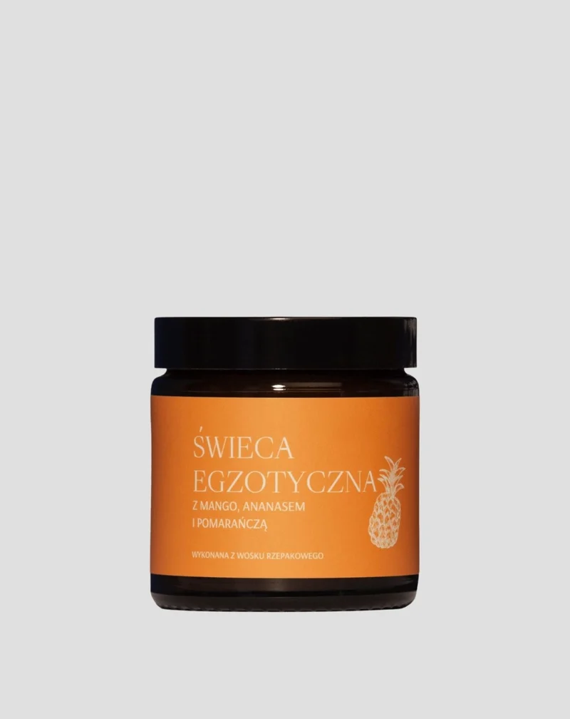 Bougie exotique de colza faite à la main au parfum de mangue, d’ananas et d’orange Mglife