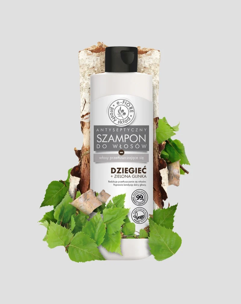 Shampooing doyen à l'argile verte pour cheveux gras E-Fiore