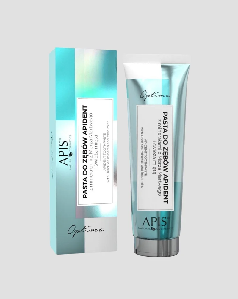 Dentifrice Apident bio aux minéraux de la Mer Morte et à la menthe fraîche Optima Apis