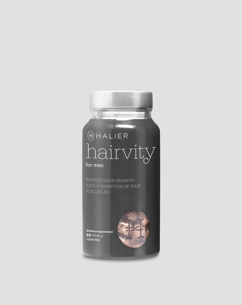 Hairvity Men Halier complément alimentaire anti-chute de cheveux pour hommes, 60 gélules