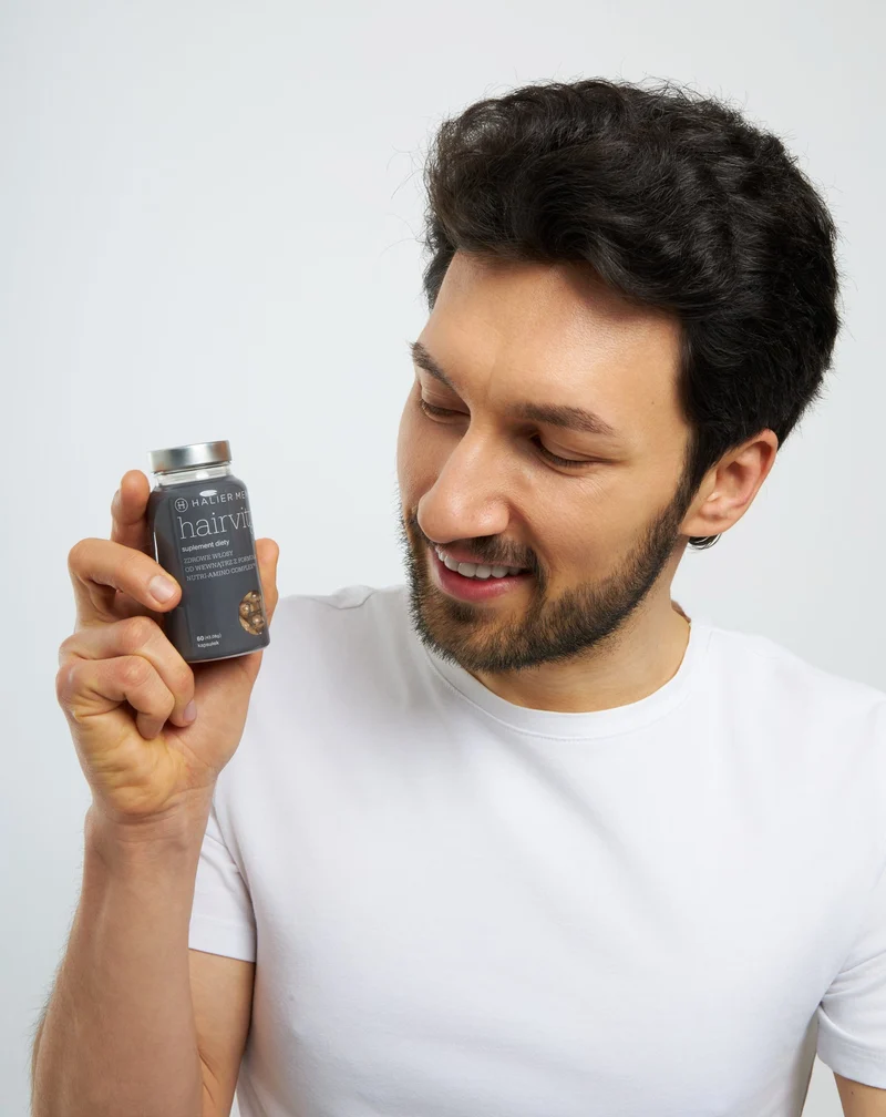 Hairvity Men Halier complément alimentaire anti-chute de cheveux pour hommes, 60 gélules
