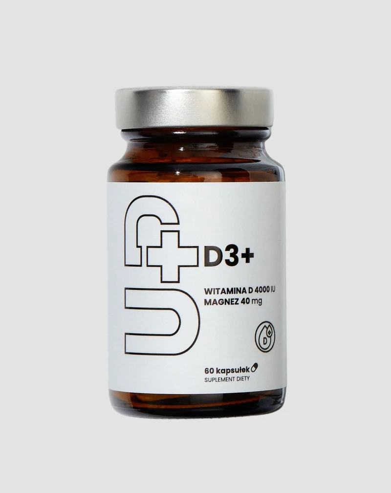 Supplément Up D3+ Vitamine D3 en combinaison avec du magnésium UP Health Pharma 60 gélules