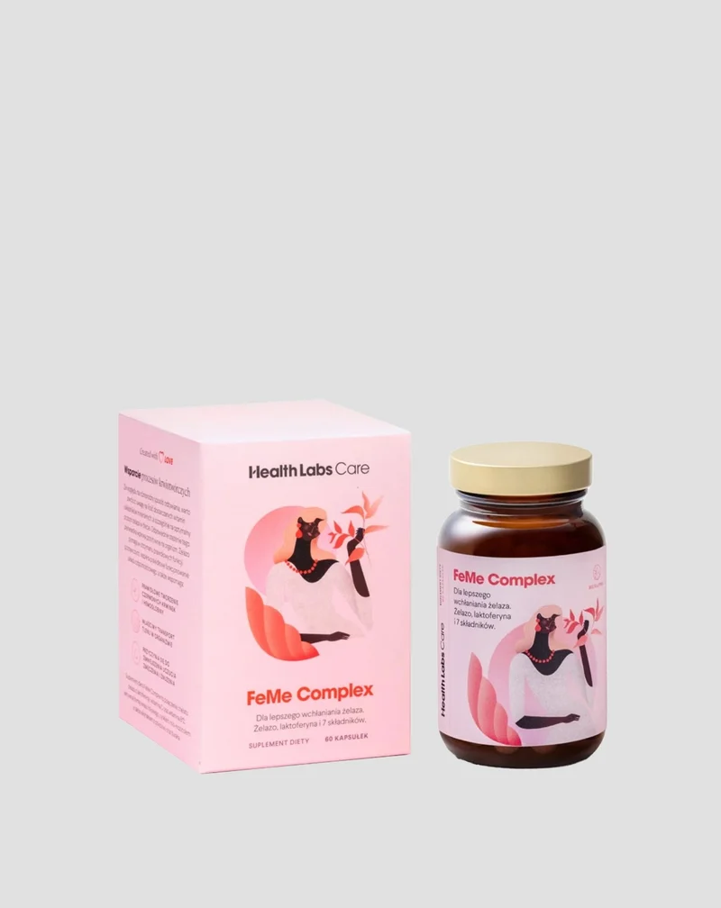 Supplément favorisant l'absorption du fer FeMe Complex Health Labs Care 60 gélules