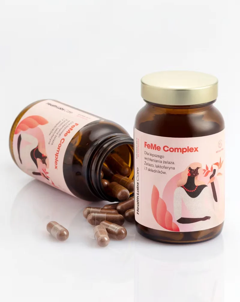 Supplément favorisant l'absorption du fer FeMe Complex Health Labs Care 60 gélules