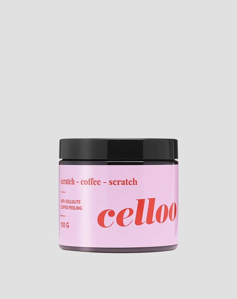 Gommage corporel Celloo au café et aux huiles naturelles pour réduire la cellulite et les vergetures