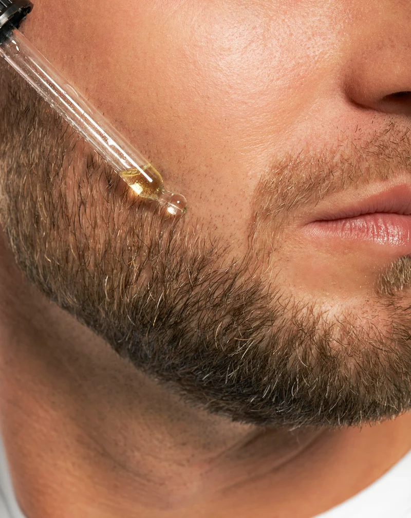 Huile à barbe Monolit à l'huile d'argan et à la vitamine E pour adoucir et revitaliser la barbe