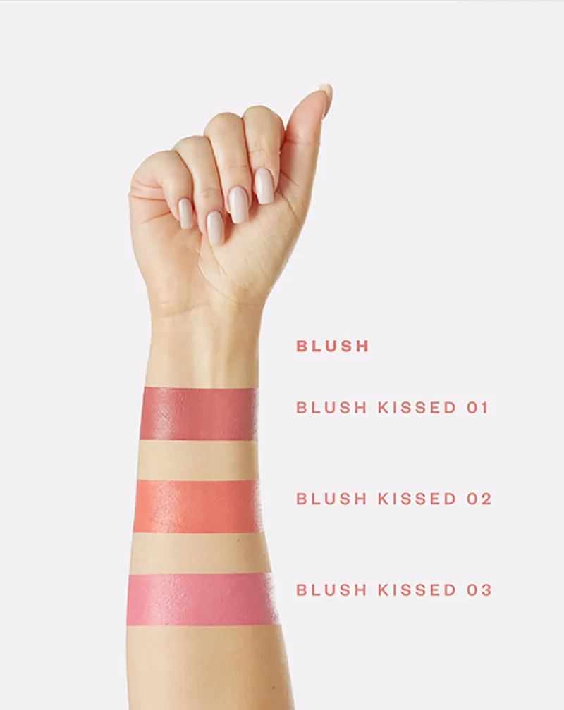 Fard à joues en crème d'une couleur corail Blush kissed 02 Paese