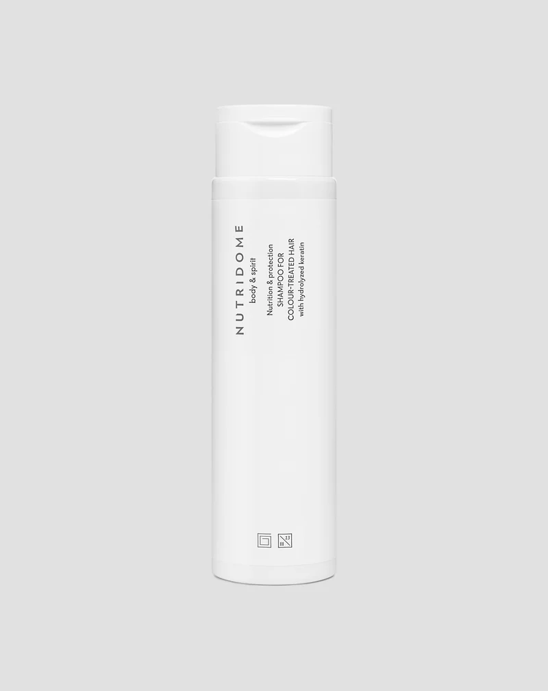 Shampoing pour cheveux colorés Nutridome à la kératine hydrolysée, nourrissant et protecteur des cheveux