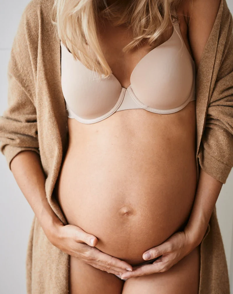 Huile anti-vergetures Lili&Mu pour la peau de l'abdomen, des cuisses et des seins