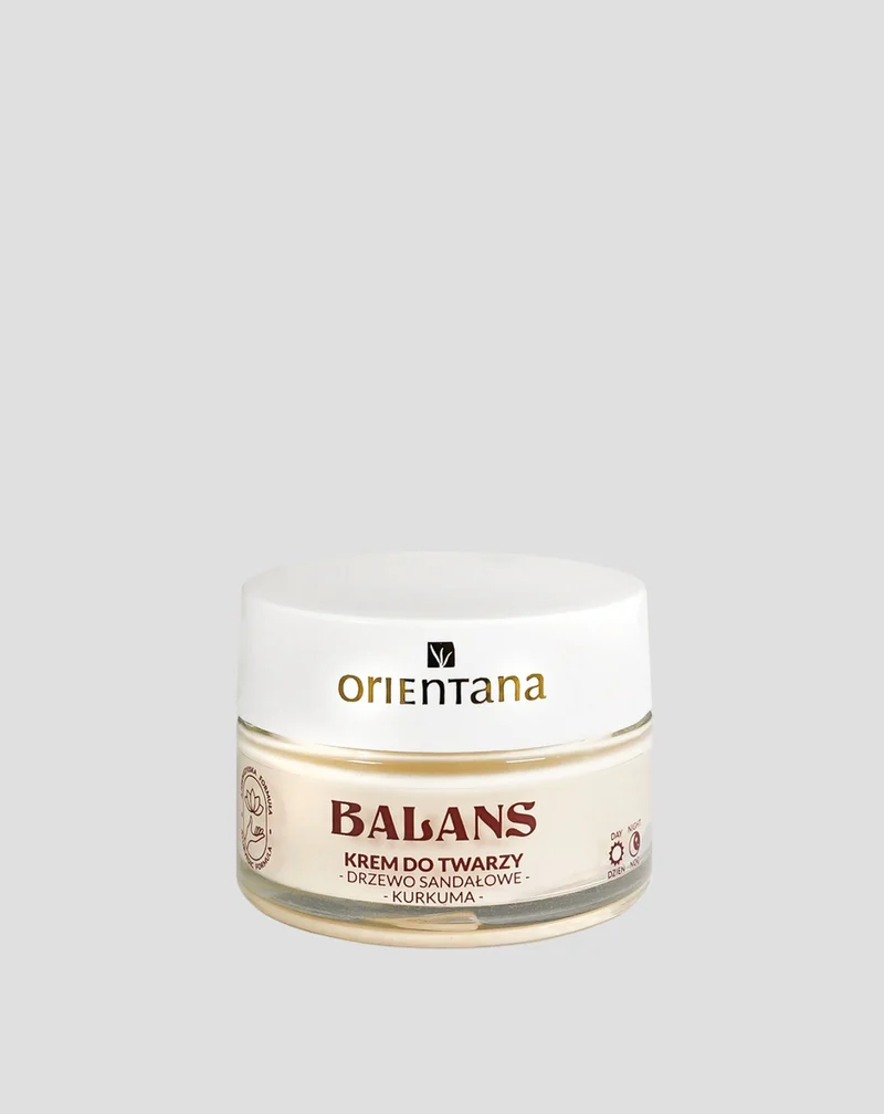 Crème pour le visage au bois de santal et au curcuma d'Orientana