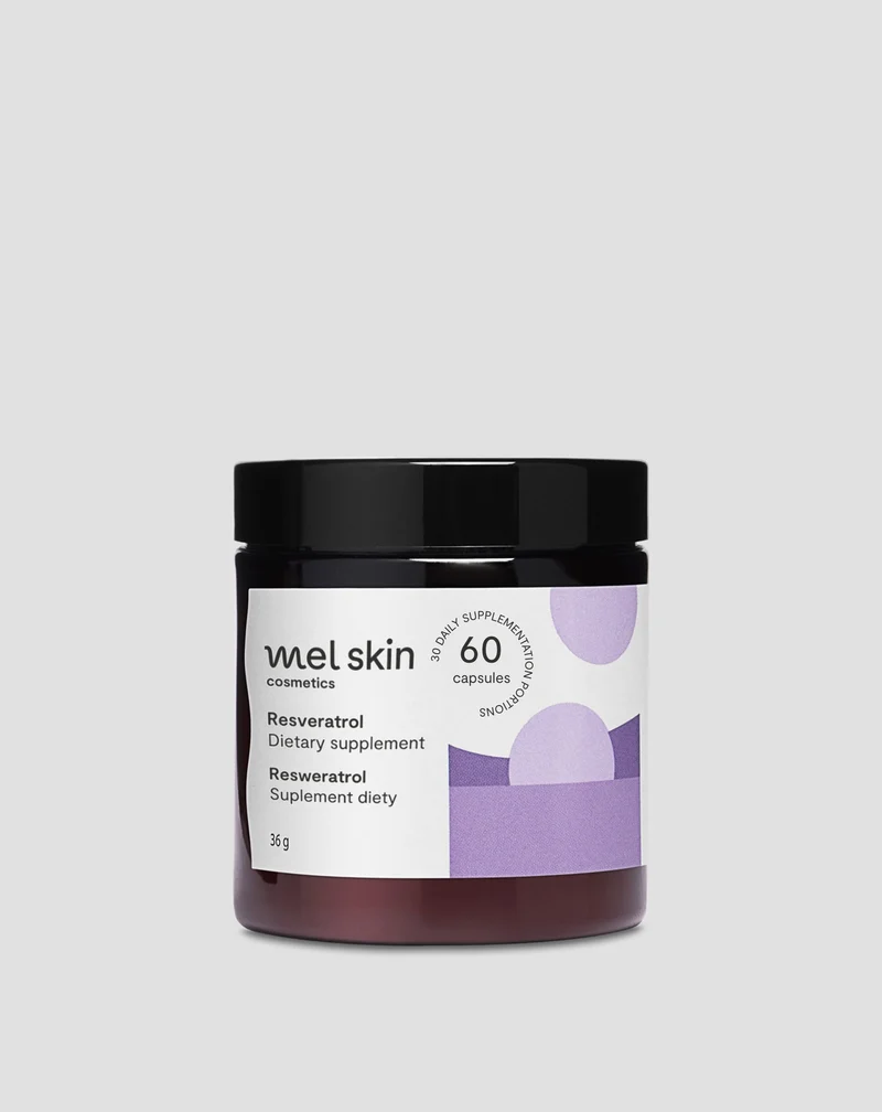 Resvératrol pour la santé cardiovasculaire et la protection contre l’athérosclérose Mel Skin 60 gélules