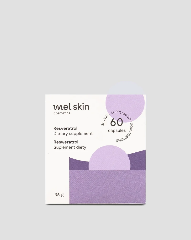Resvératrol pour la santé cardiovasculaire et la protection contre l’athérosclérose Mel Skin 60 gélules