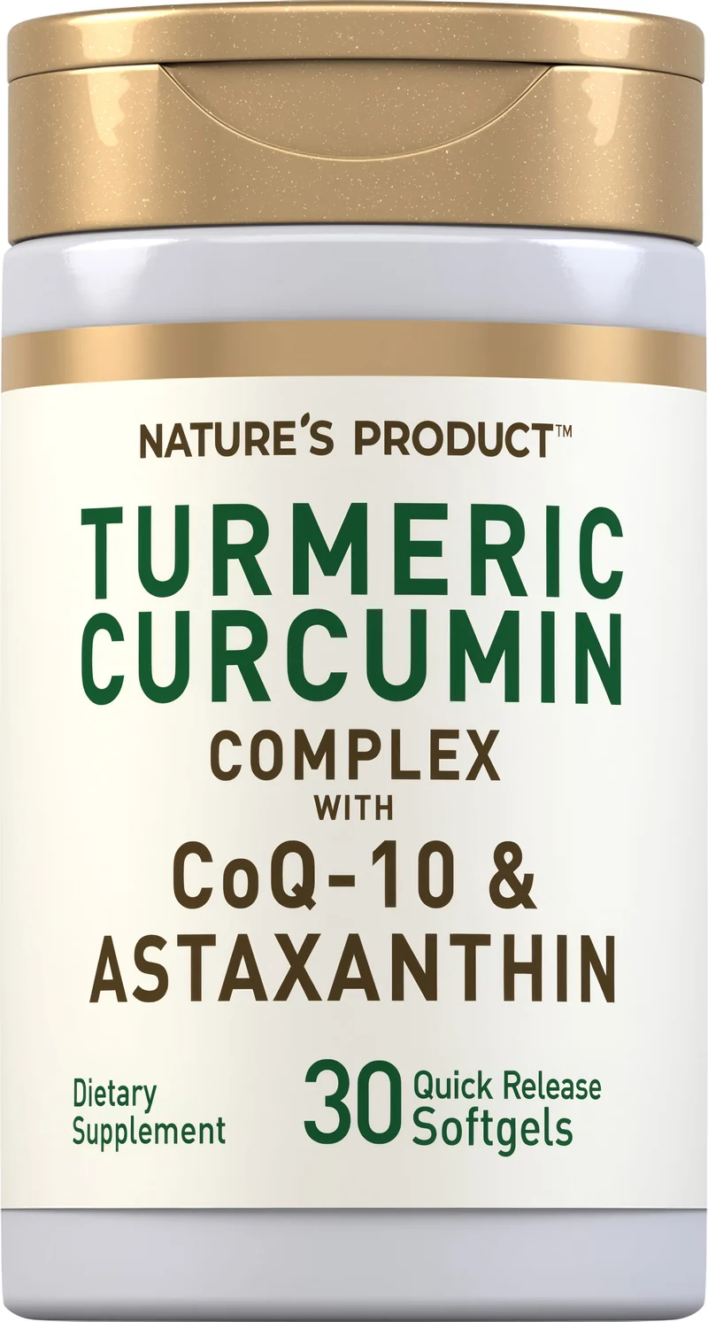 Turmeric Curcumin Complex with CoQ-10 & Astaxanthin, 30 Quick Release Softgels