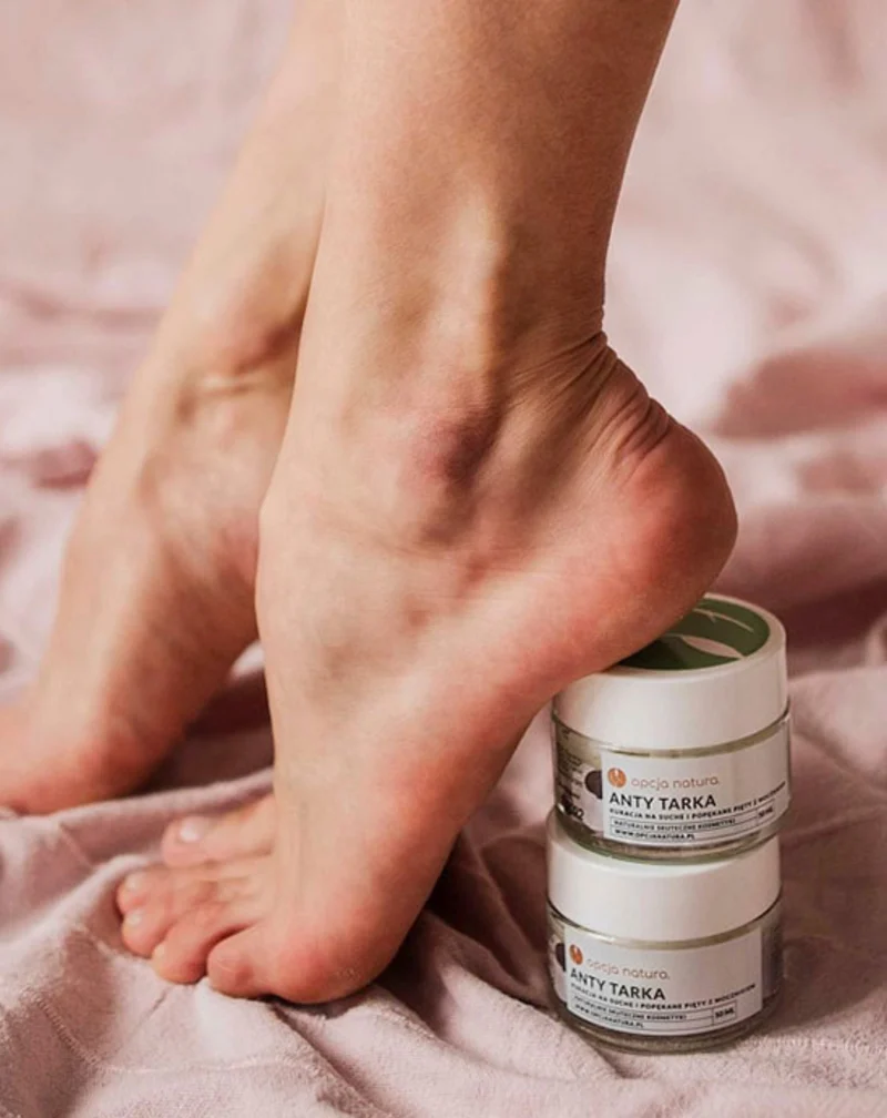 Crème naturelle pour les pieds à l’urée pour talons secs et craquelés Opcja Natura