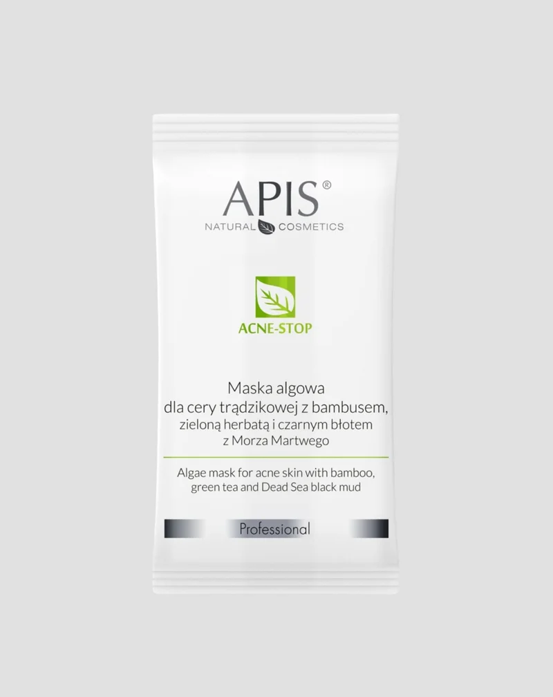 Masque aux algues pour les peaux sujettes à l'acné avec du bambou et du thé vert Acne-Stop Apis