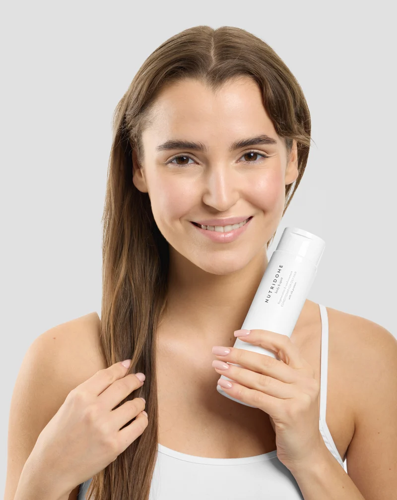 Après-shampoing au panthénol et à l’aloé vera Nutridome pour cheveux gras