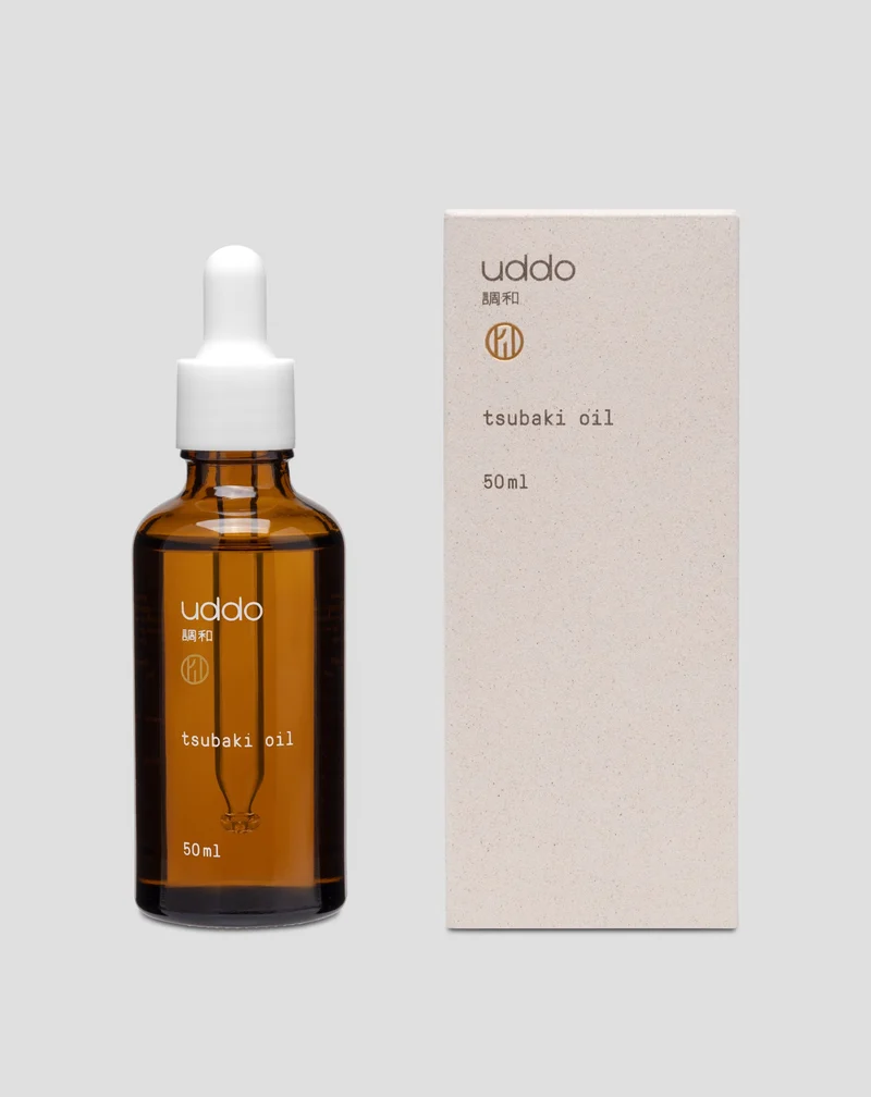 Huile multifonctionnelle anti-âge tsubaki pour le visage et le corps à base de camélia japonais 50 ml Uddo