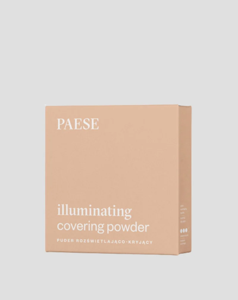 Poudre compacte illuminante et opaque pour le visage couleur 1C beige chaud Illuminating Paese
