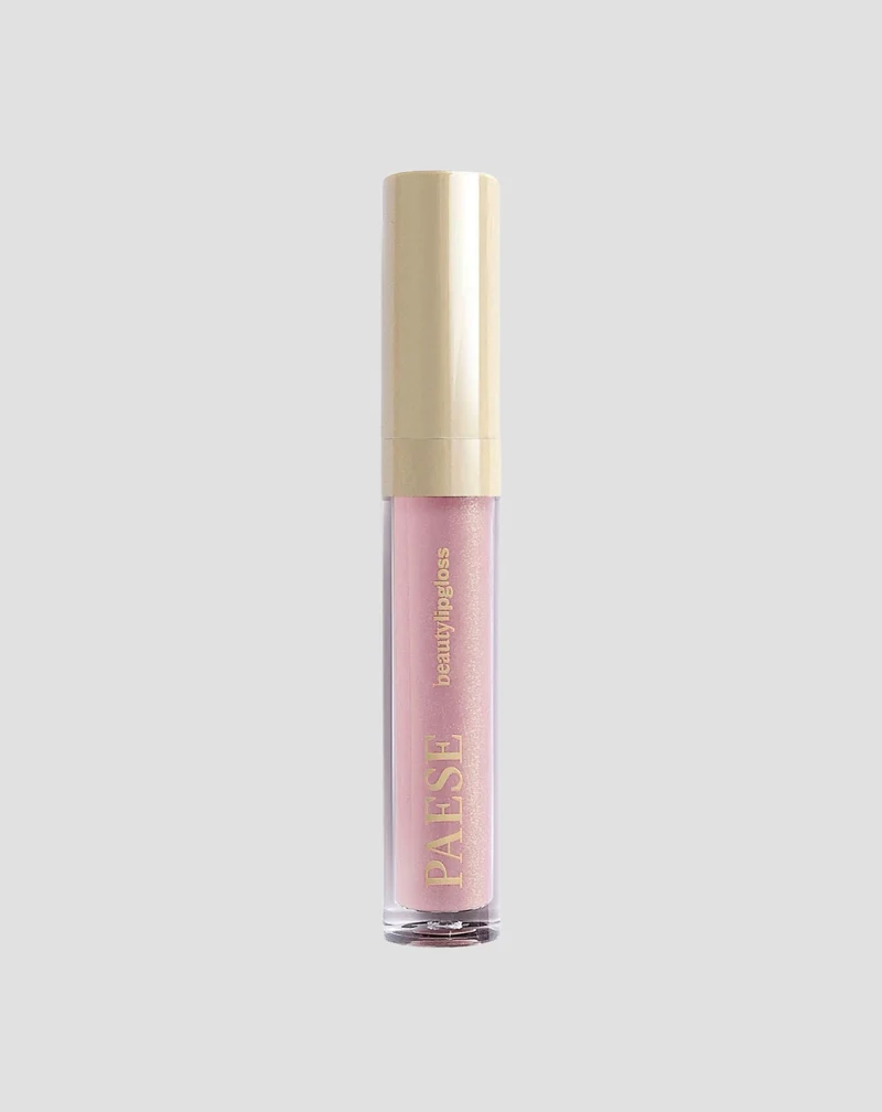 Brillant à lèvres aux particules scintillantes à effet de lèvres optiquement agrandies et à effet miroir 01 glassy Lipgloss Paese