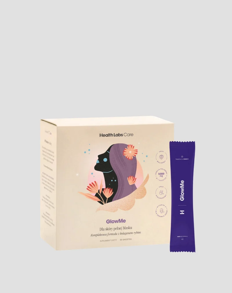 Supplément alimentaire pour améliorer l'état de la peau à base de collagène et de vitamines GlowMe Health Labs Care