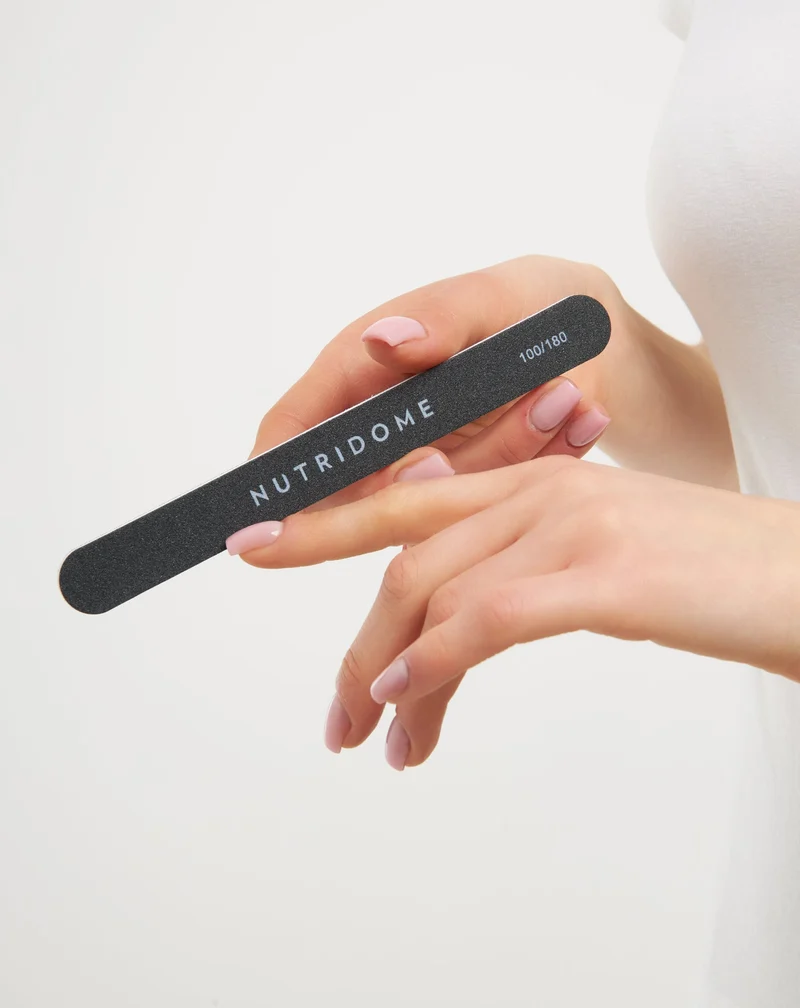 Lime à ongles droite Nutridome grain 100/180 – précision et douceur
