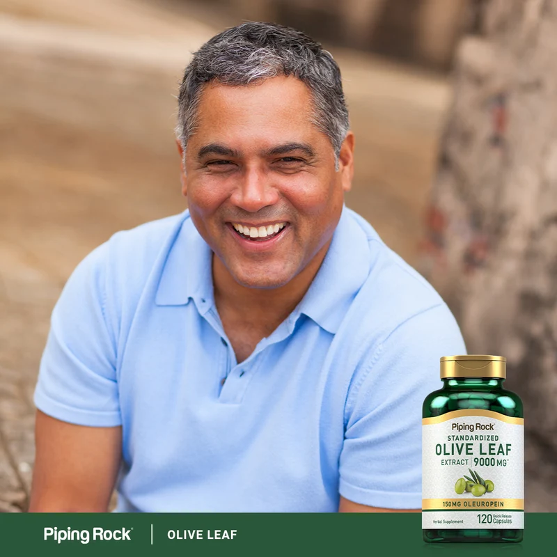 Olive Leaf Extract, 9000 mg, 120 Quick Release Capsules, 2 Bottles