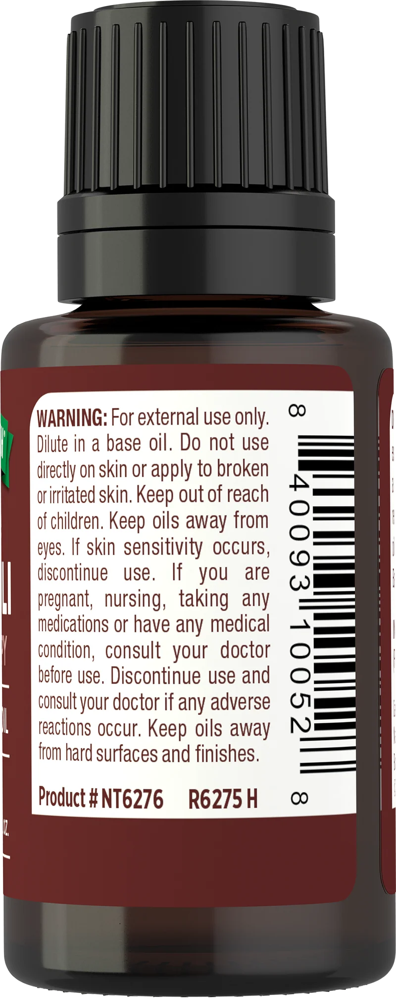 Patchouli Pure Essential Oil, 1/2 fl oz (15 mL) Dropper Bottle