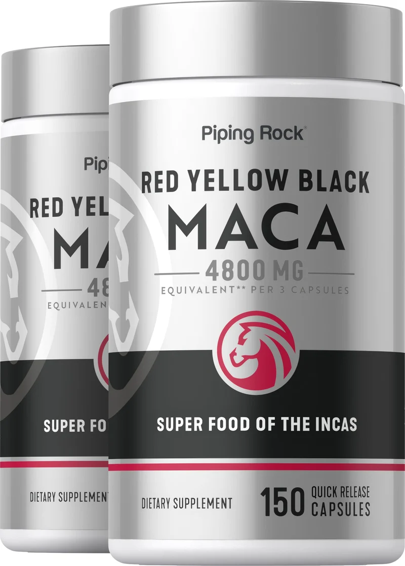 Maca, 4800 mg (per serving), 150 Quick Release Capsules, 2 Bottles