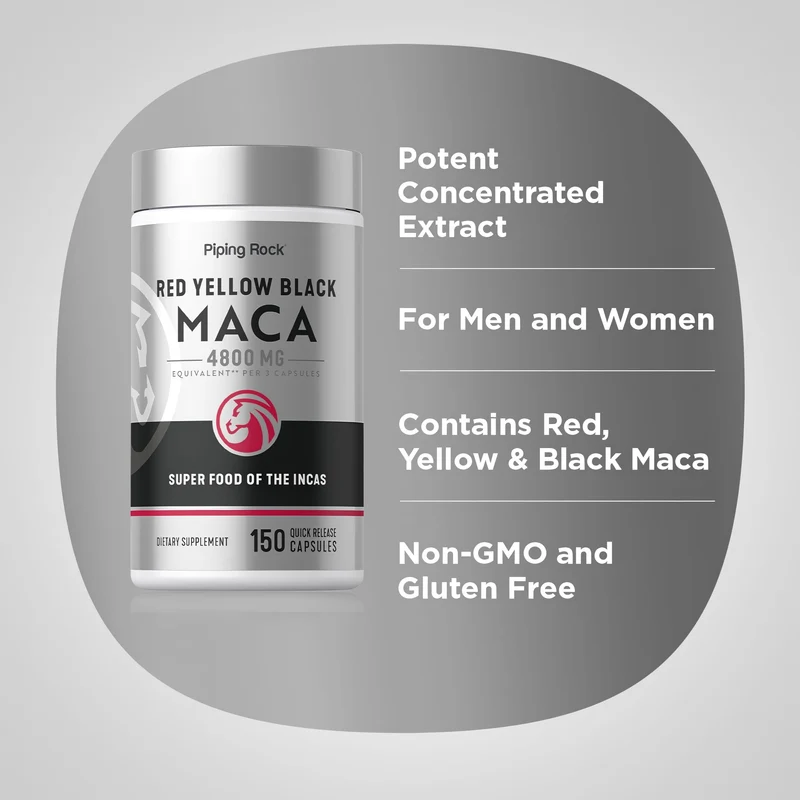 Maca, 4800 mg (per serving), 150 Quick Release Capsules