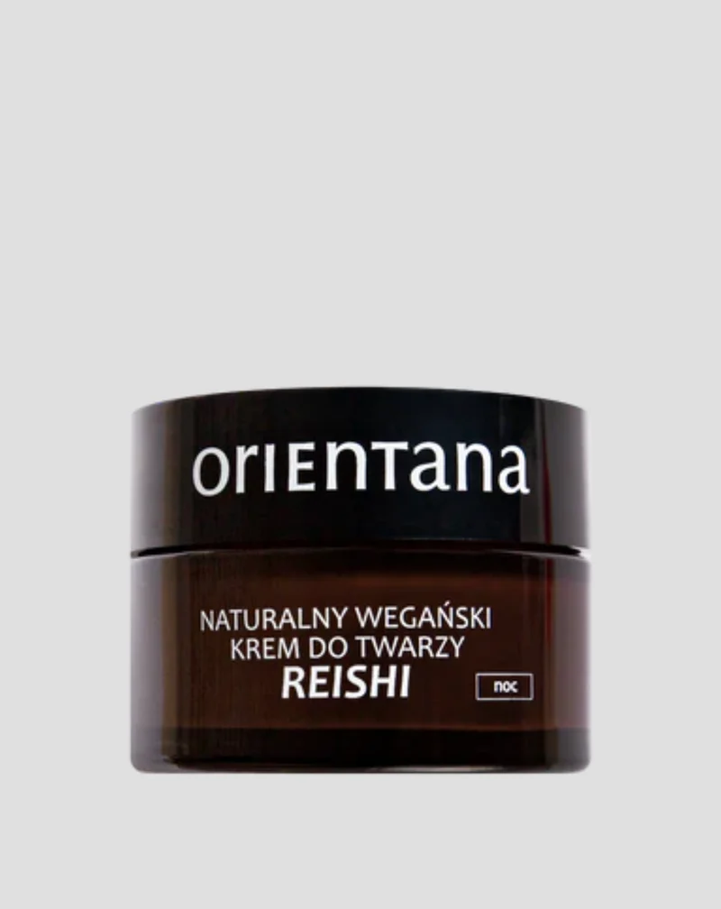 Crème de nuit naturelle végane pour les personnes présentant les premiers signes de vieillissement Reishi Orientana