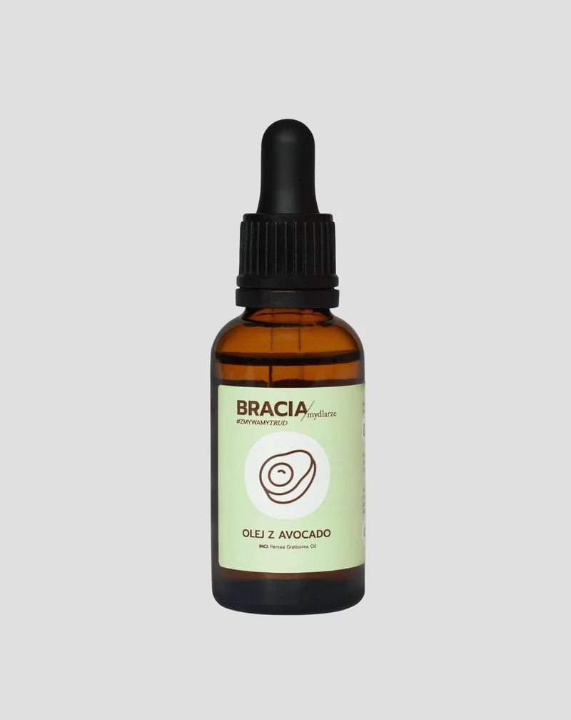 Huile d'avocat hydratante et nourrissante aux vitamines A, E et D Bracia Mydlarze