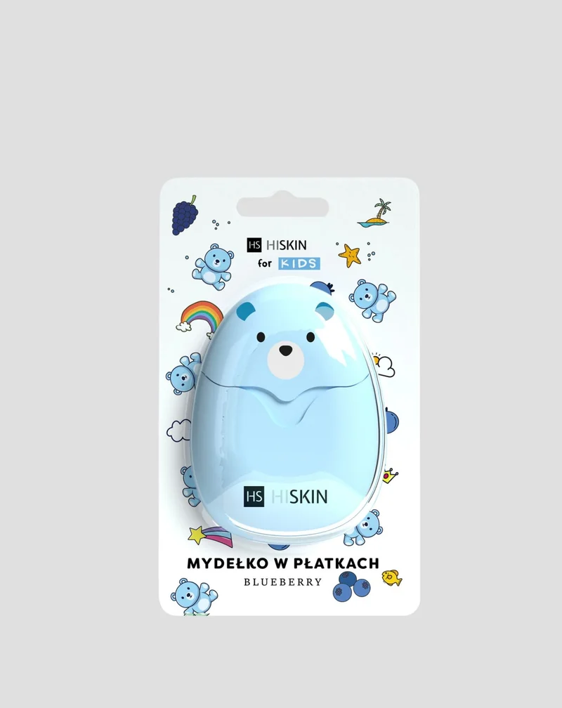 Flocons de savon pour enfants bleu Blueberry HiSkin for Kids 50 pièces