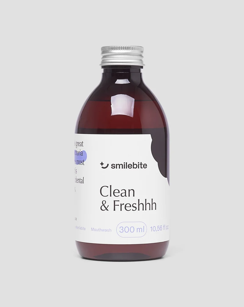 Bain de bouche à la menthe avec action anticorrosive - Smilebite