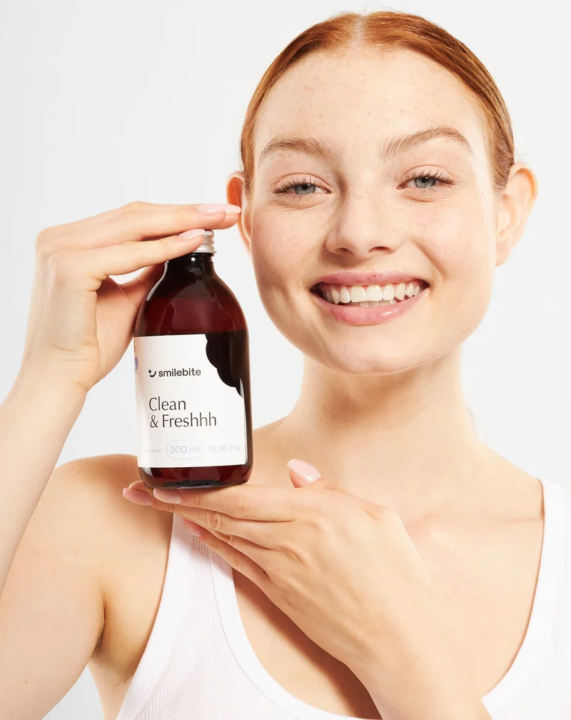 Bain de bouche à la menthe avec action anticorrosive - Smilebite