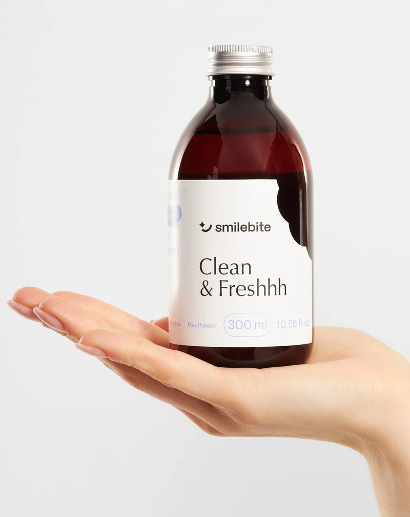 Bain de bouche à la menthe avec action anticorrosive - Smilebite