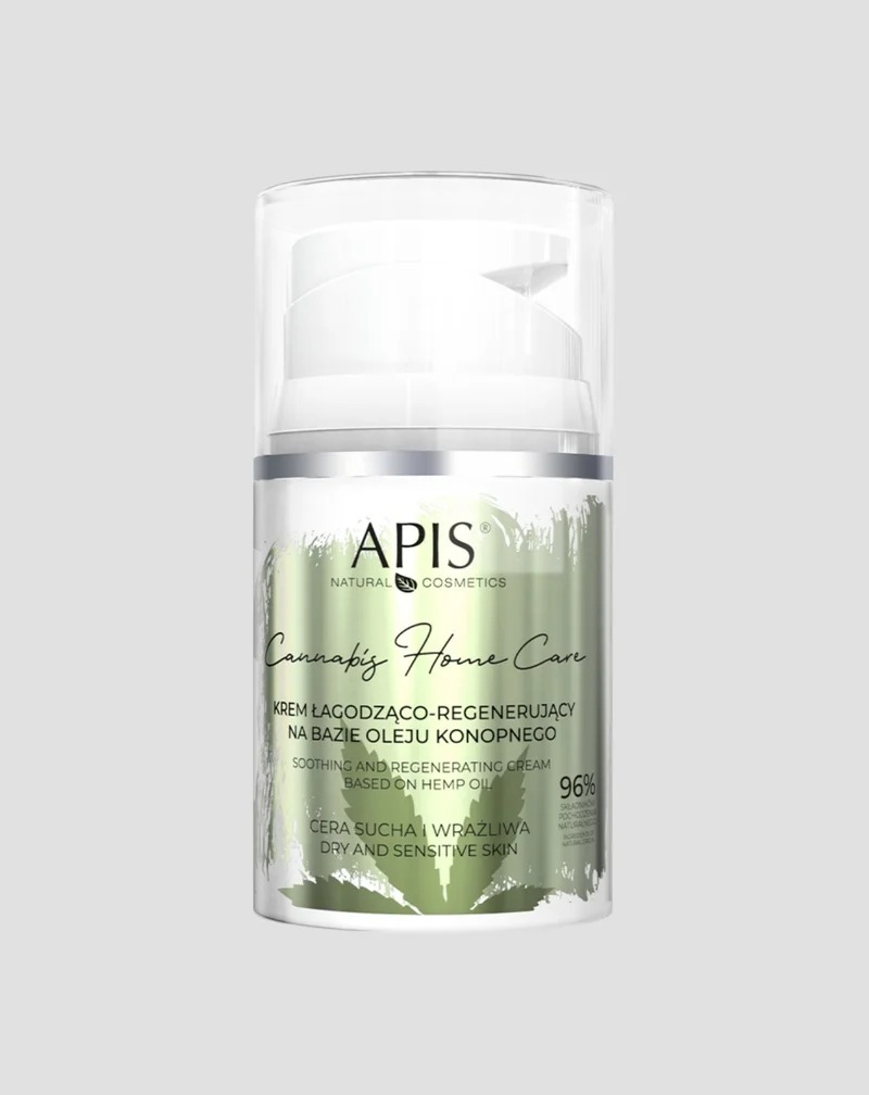 Crème apaisante et régénérante à base d’huile de chanvre Cannabis Home Care Apis